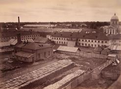 Вид на Обуховский сталелитейный  завод, конец 1860-х